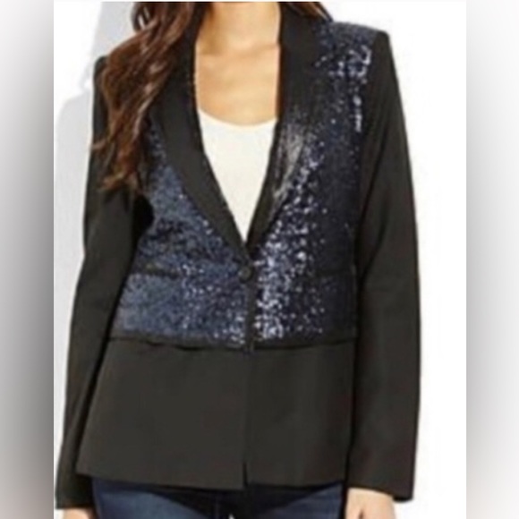 Elizabeth and James Rex Sequin Blazer sz 6 - Picture 2 of 4